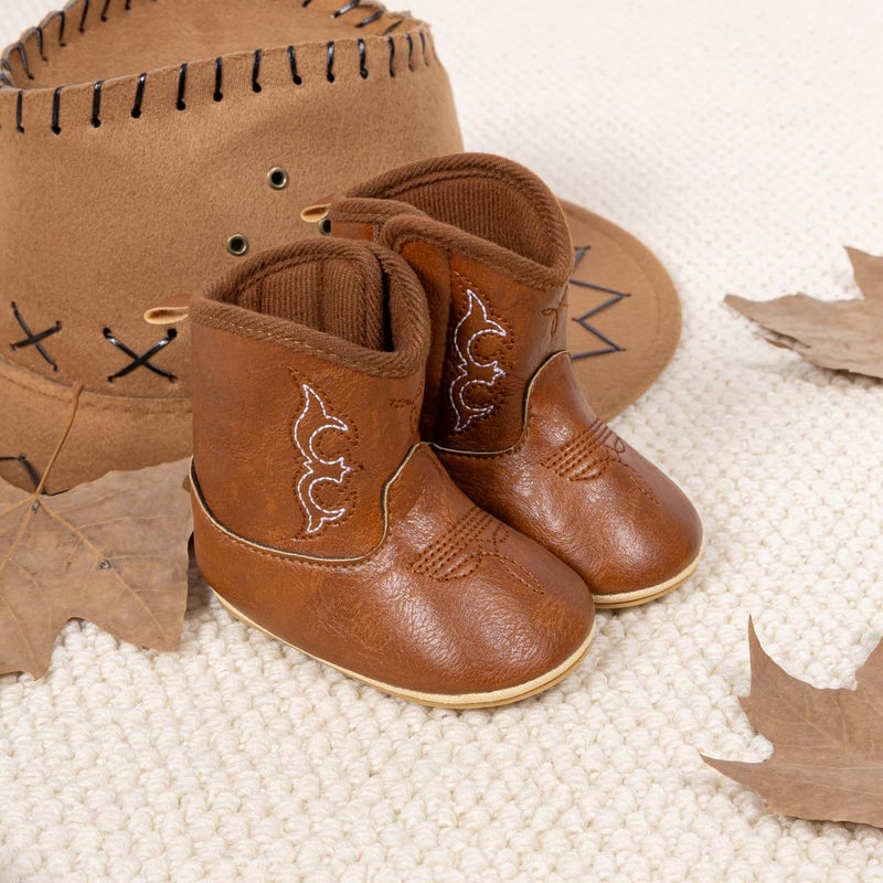 Meckior Baby Girls Cowboy Tassel Boots Side Zipper Moccasins Soft Bottom Non-Slip Toddler Shoe - Image 5