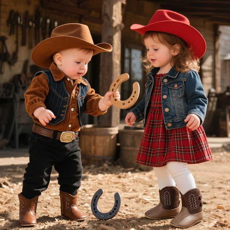 Meckior Baby Girls Cowboy Tassel Boots Side Zipper Moccasins Soft Bottom Non-Slip Toddler Shoe - Image 2