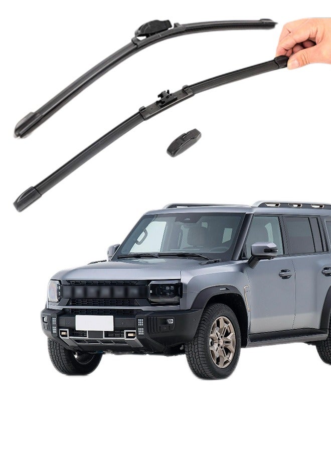 Generic Wiper, suitable for Jietu T2 hybrid and gasoline vehicles, low noise and mute, boneless brush, durable and clean, wiper blade  - Image 1