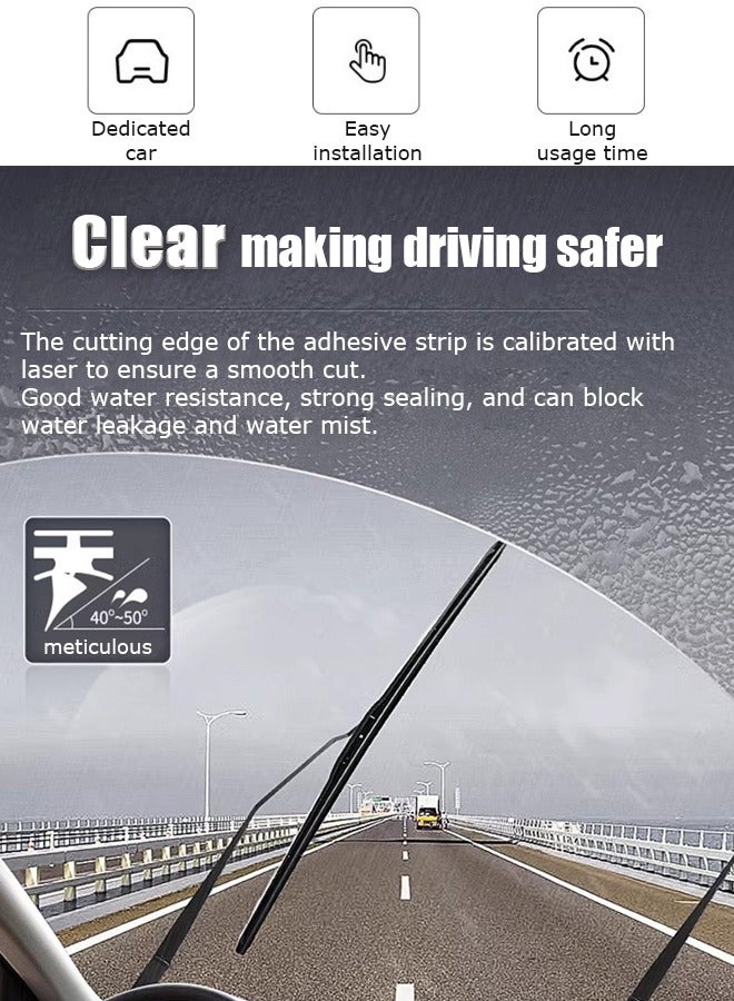 Generic Wiper, suitable for Jietu T2 hybrid and gasoline vehicles, low noise and mute, boneless brush, durable and clean, wiper blade  - Image 2