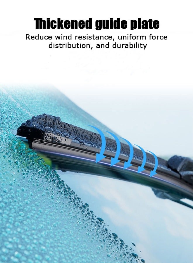 Generic Wiper, suitable for Jietu T2 hybrid and gasoline vehicles, low noise and mute, boneless brush, durable and clean, wiper blade  - Image 3