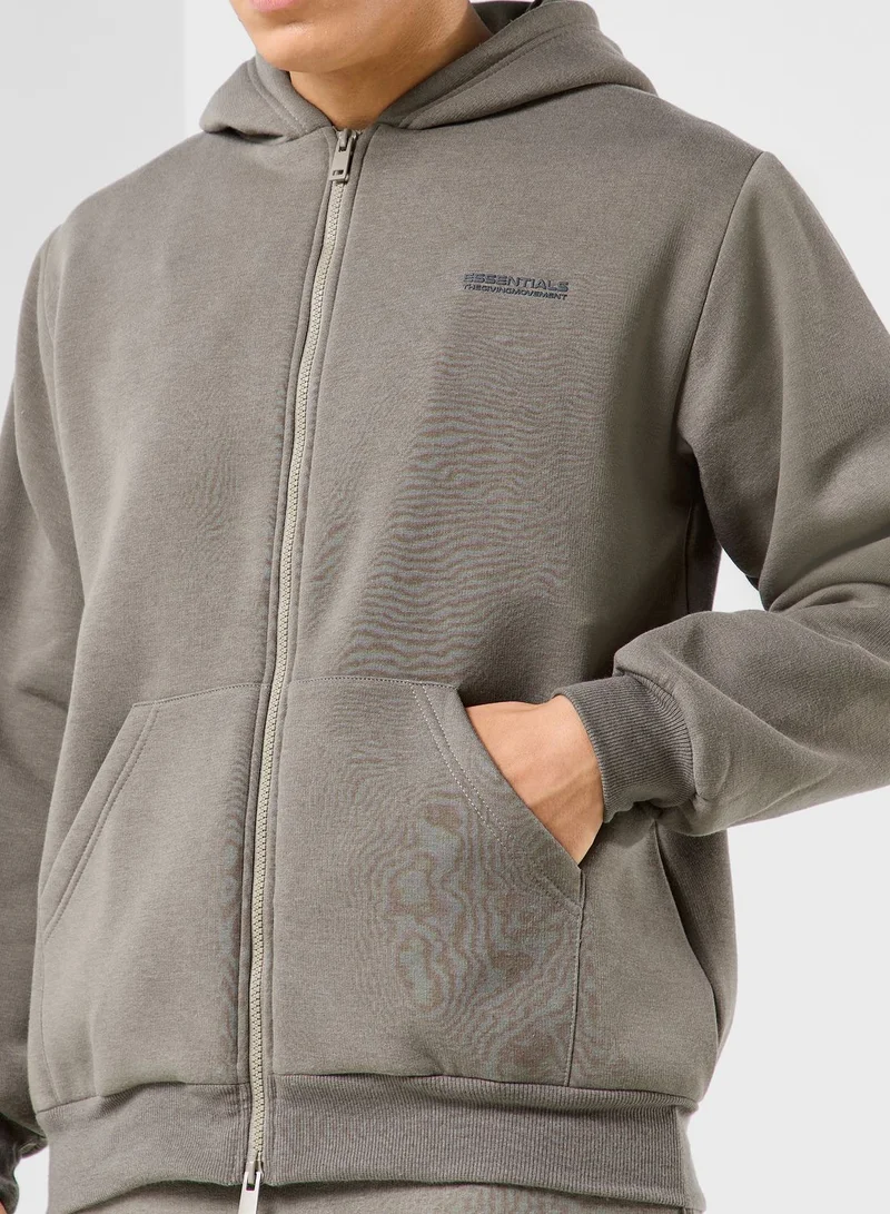The Giving Movement Regular Zip Hoodie