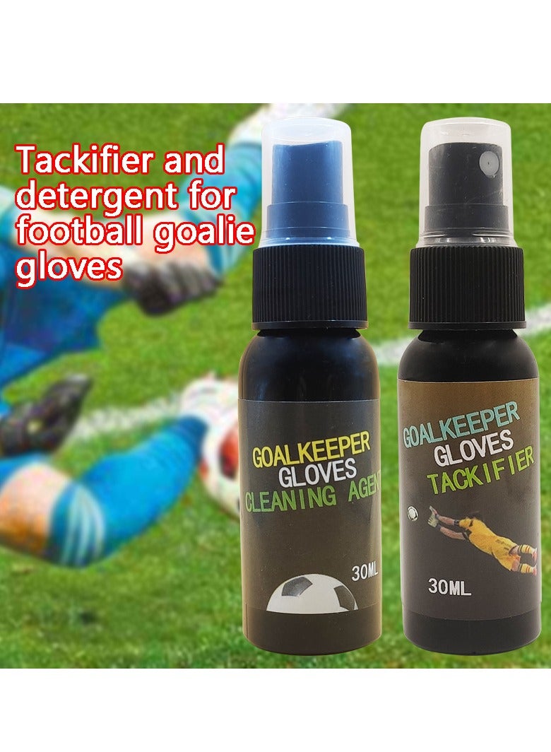 Generic 30ml Original Goalkeeper Gloves Grip Spray and 30ml Goalkeeper Gloves Cleaner for New/Match Goalkeeper Gloves  - Image 5