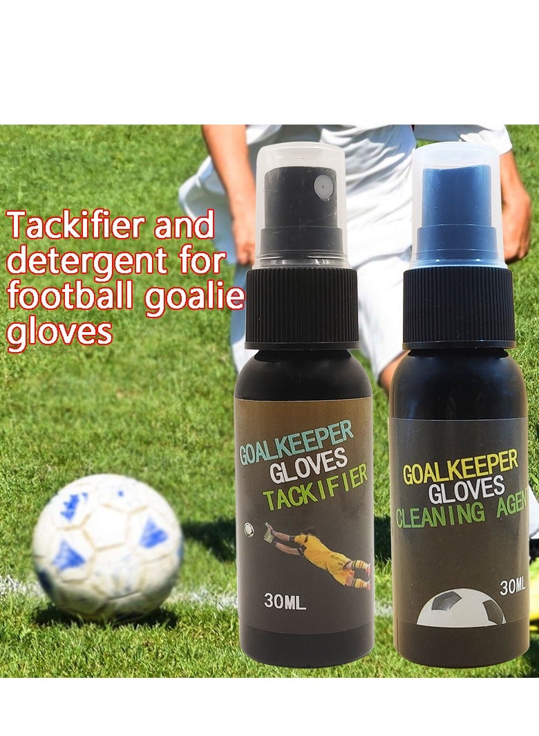Generic 30ml Original Goalkeeper Gloves Grip Spray and 30ml Goalkeeper Gloves Cleaner for New/Match Goalkeeper Gloves  - Image 3