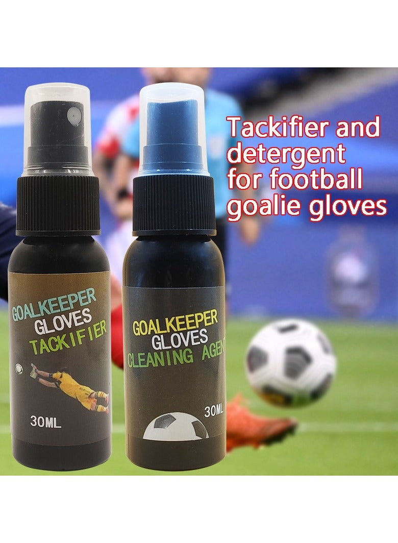 Generic 30ml Original Goalkeeper Gloves Grip Spray and 30ml Goalkeeper Gloves Cleaner for New/Match Goalkeeper Gloves  - Image 4