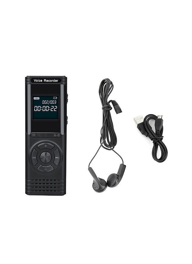 Generic - 4GB Digital Voice Recorder Voice Activated Recorder Dictaphone MP3 Player HD Recording 13 Continuous Recording Line-In Function for Meeting Lecture Interview Class MP3 Record - Image 1