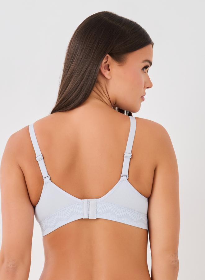 Styli Styli Pack of 3 - Padded Non-Wired Textured Bra with Bow Detail  - Image 4