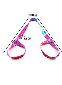 ZVEV 2 Pcs Vintage Print Yoga Mat Strap Sling, Adjustable Thick Yoga Mat Carrier Stretching Strap, Yoga Mat Sling Holder Women Stretching Band  - Image 4