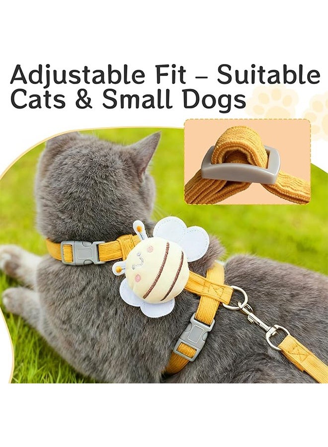 Cat Harness and Leash Set - Anti-Escape Adjustable Cat Vest, Soft Breathable Kitten Harness for Outdoor Walking and Training - Image 4