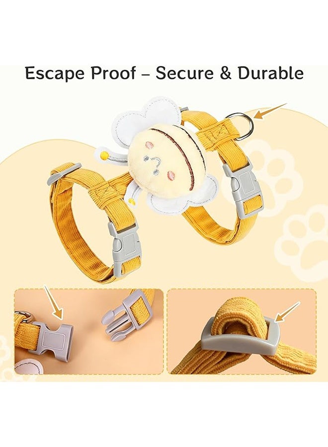 Cat Harness and Leash Set - Anti-Escape Adjustable Cat Vest, Soft Breathable Kitten Harness for Outdoor Walking and Training - Image 3