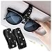 Turcee Set of 2 Bling Rhinestone Car Sun Visor Glasses Holders with AntiScratch SpongeCar Decoration for Women GirlsTicket Card Clip Visor OrganizerUniversal Rhinestone Auto Accessories Black2pcs - Image 2