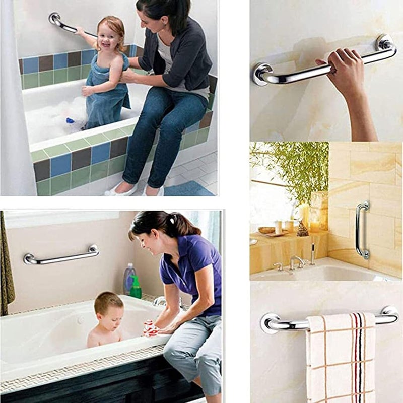 Lipka Lipka Full Brass Grab Bar for Bathroom Concealed Home Assist Safety Helping Handle 10 Inches  - Image 3