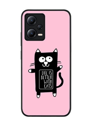 Rugged Black edge case for Poco X5 / Redmi Note 12 5G Slim fit Soft Case Flexible Rubber Edges Anti Drop TPU Gel Thin Cover - Life is better with cats - pzsku/ZD41FF76AD0124C02F32BZ/45/_/1684581121/0cce9d15-9691-4b8a-b74c-1f6e19c2a15e
