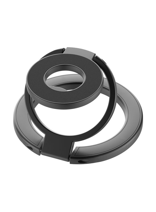 SJet MagSafe Dual-Side Magnetic Phone Grip with Kickstand for iPhone 12/13/14/15/16 Series - Compatible with Magnetic Car Mount (Black) - Image 1