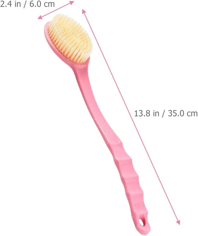 2pcs Long Handle Back Scrubber Bath Body Brush Exfoliating Shower Cleaning Brush for Men Women Elderly Bathing Accessories - Image 2