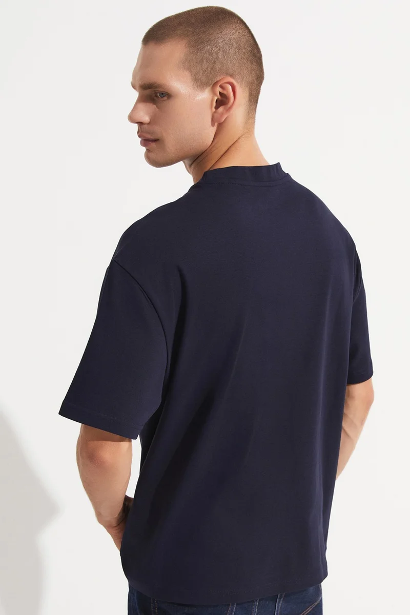 JUNE Men's Oversize 100% Cotton Crew Neck T-Shirt