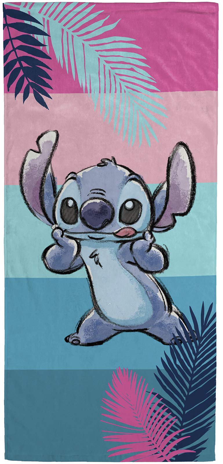 Jay Franco Jay Franco Disney Lilo and Stitch Kids Bath/Pool/Beach Towel - Super Soft & Absorbent Fade Resistant Cotton Towel, Measures 28 x 58 inches (Official Disney Product)  - Image 1