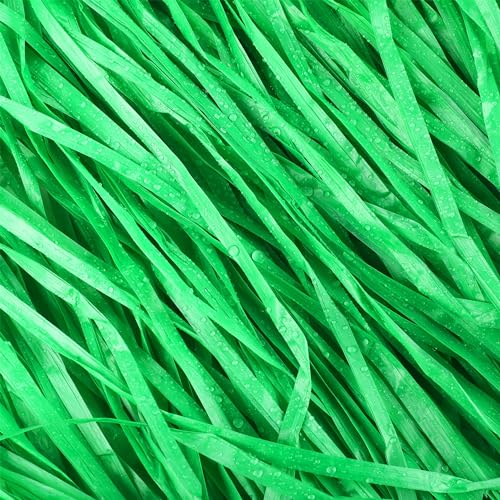 Fovths Luau Grass Table Skirt Natural 9 Feet x 29.5 Inch Hawaiian Table Skirt for Tropical Hawaiian Party Decorations Luau Party Costume Party, Green - Image 5