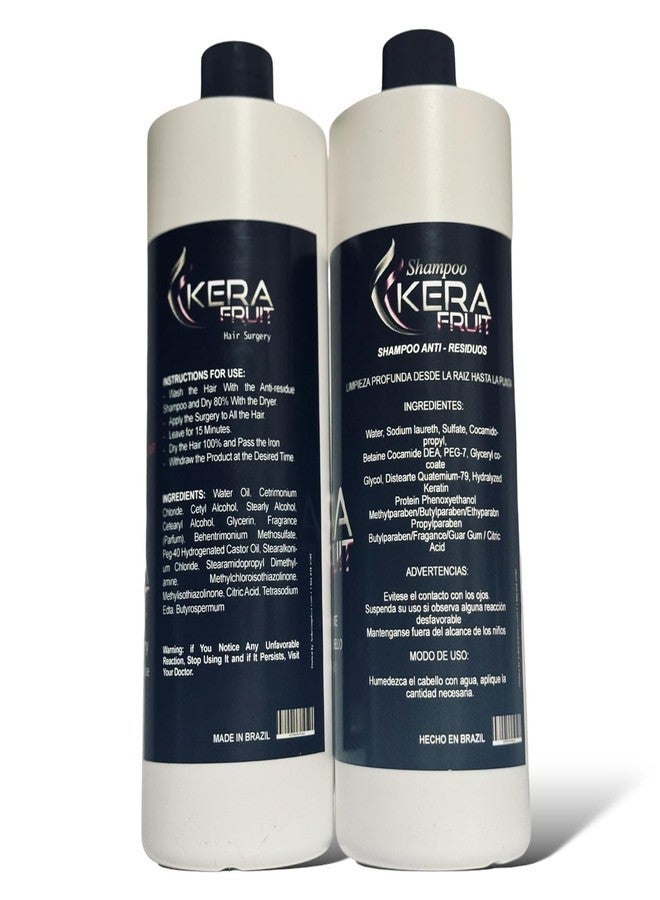 KERA FRUIT Cirugia Capilar Para el Cabello Libre de Formol - Antifrizz Deep Hydratation - Repair Hair Treatment - Professional Results - Formaldehyde Free 32oz with Shampoo. - Image 2