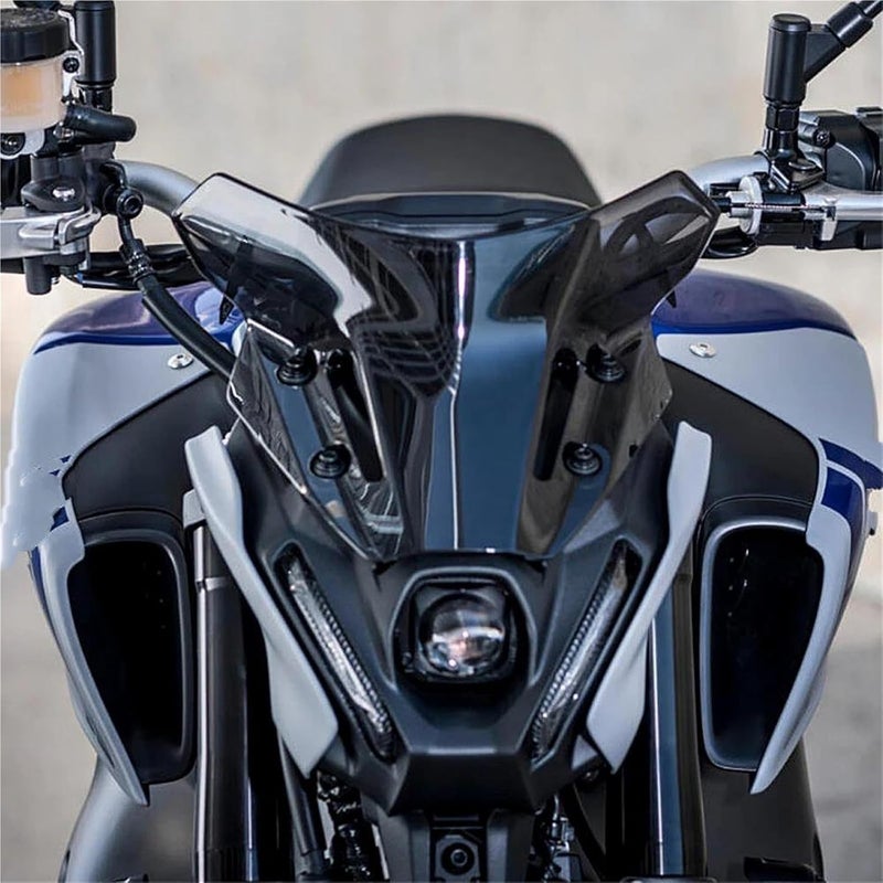 عاكس رياح دراجة نارية لـ MT-09 لـ FZ-09 لـ MT09 لـ FZ09 لـ MT FZ 09 إكسسوارات دراجة نارية عواكس رياح حاجب رياح زجاج أمامي (أسود) - Image 2
