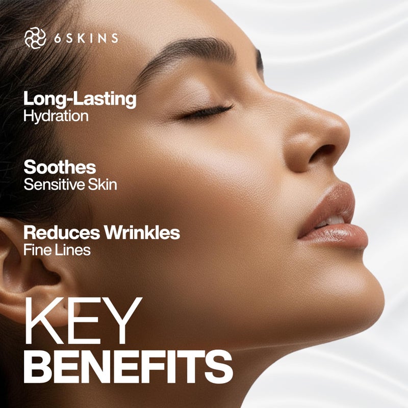 6SKINSÂ® Face Moisturizer with Niacinamide & Ceramides - Korean Skin Care Facial Moisturizer For Skin Barrier Support & Pore Minimizer - Oil-Free Hydrating Face Gel For All Skin Types - 1.7oz - Image 3