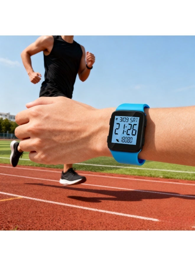 Kids Watches for Girls Boys, P12 Waterproof Watch, Digital Sport Watch with Step Counter Pedometer Vibration Alarm Clock, Luminous watch, No App Waterproof Fitness Tracker Kids Watch Boys Girls Teens Students Ages 5-16 - Image 3