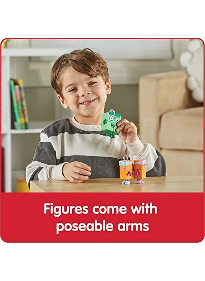 hand2mind - Numberblocks Four And The Terrible Twos Toy Figures Collectibles Small Cartoon Figurines For Kids Mini Action Figures Character Play Figure Playsets Imaginative Toys - Image 1