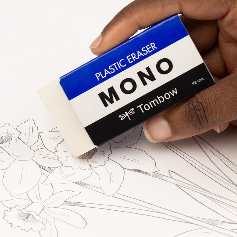 تومباو ممحاة Tombow Mono، بيضاء، حجم كبير - Image 2