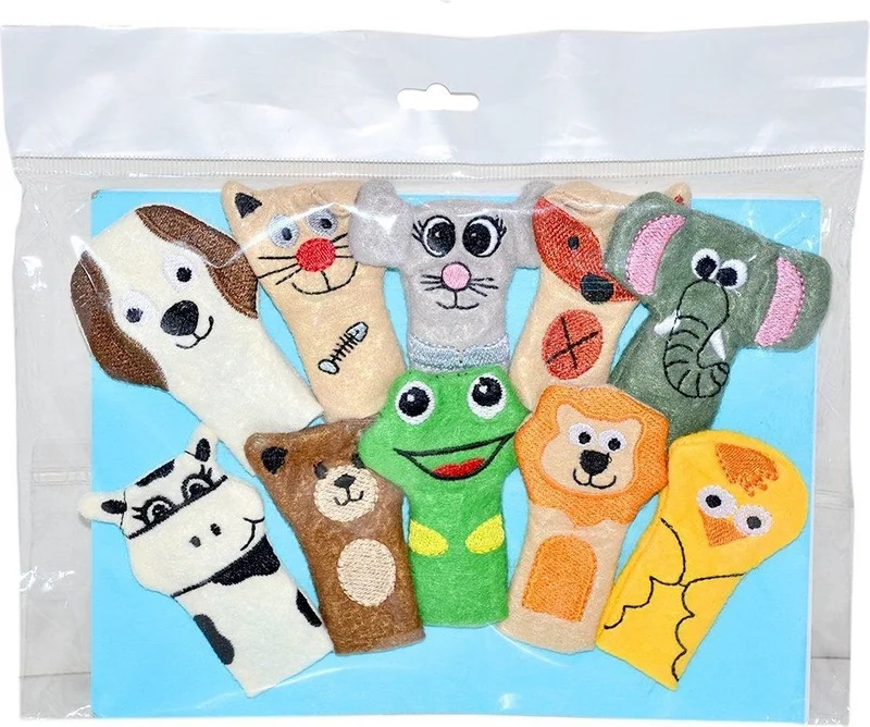 Anadolu Oyuncak AND-5086 Animals Finger Puppet Set of 10