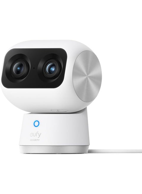 Security Indoor Cam S350, Dual Cameras, 4K UHD Resolution Security Camera with 8× Zoom and 360° PTZ, Human/Pet AI, Ideal for Baby Monitor/Pet Camera/Home Security, Dual-Band Wi-Fi 6, Plug in