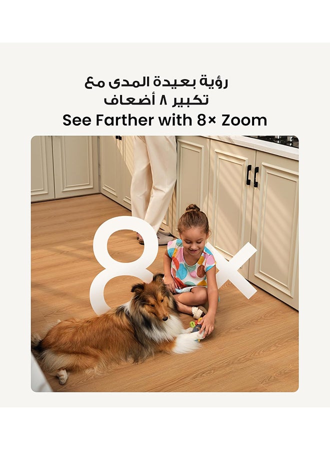eufy Security Indoor Cam S350, Dual Cameras, 4K UHD Resolution Security Camera with 8× Zoom and 360° PTZ, Human/Pet AI, Ideal for Baby Monitor/Pet Camera/Home Security, Dual-Band Wi-Fi 6, Plug in - Image 5