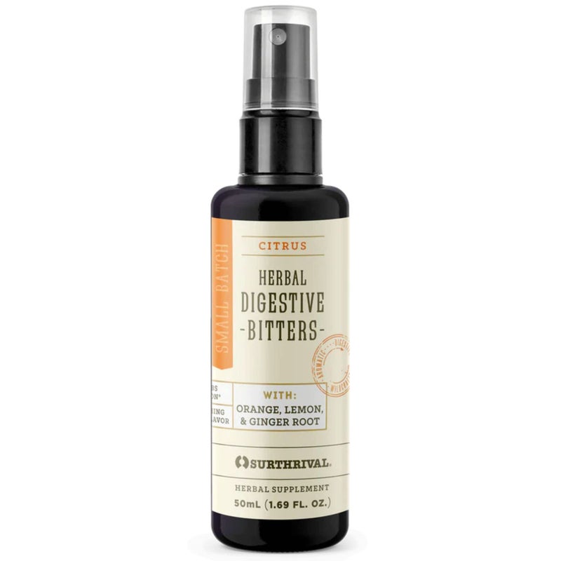 Herbal Digestive Bitters Spray for Digestion 169 fl oz 50ml 100 Vegan Blend of Organic Wildcrafted Herbs Roots