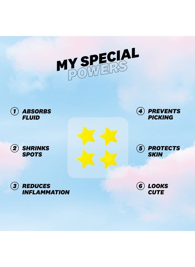 Starface Hydro-Stars Big Yellow, Hydrocolloid Pimple Patches, Absorb Fluid and Reduce Inflammation, Cute Star Shape, Vegan and Cruelty-Free Skincare (32 Count)
