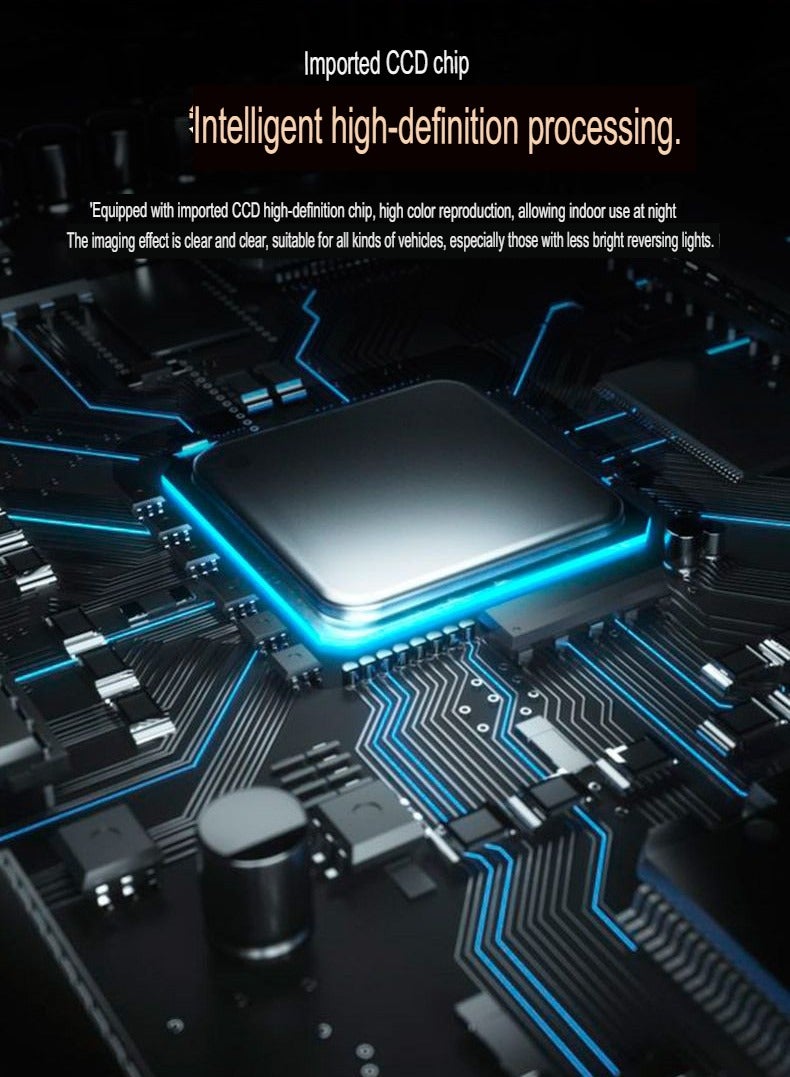 AROAQ Mini Back Up Camera, Ip68 Waterproof GM 22.5 Car High-definition Reversing Camera, Wide Angle Car Rear View Camera Suitable for All Vehicles, (Night Vision King 22.5 LED Bare Metal) - Image 3