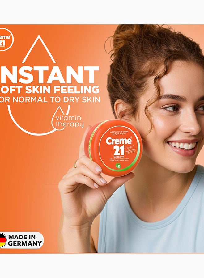 Creme 21 Soft Moisturizing Cream | Face, Body & Hand Moisturizer with Vitamin E | Soft Hydrating Formula for Daily Use | Non Sticky Finish | Suitable for Normal to Dry Skin | Made in Germany - Image 4