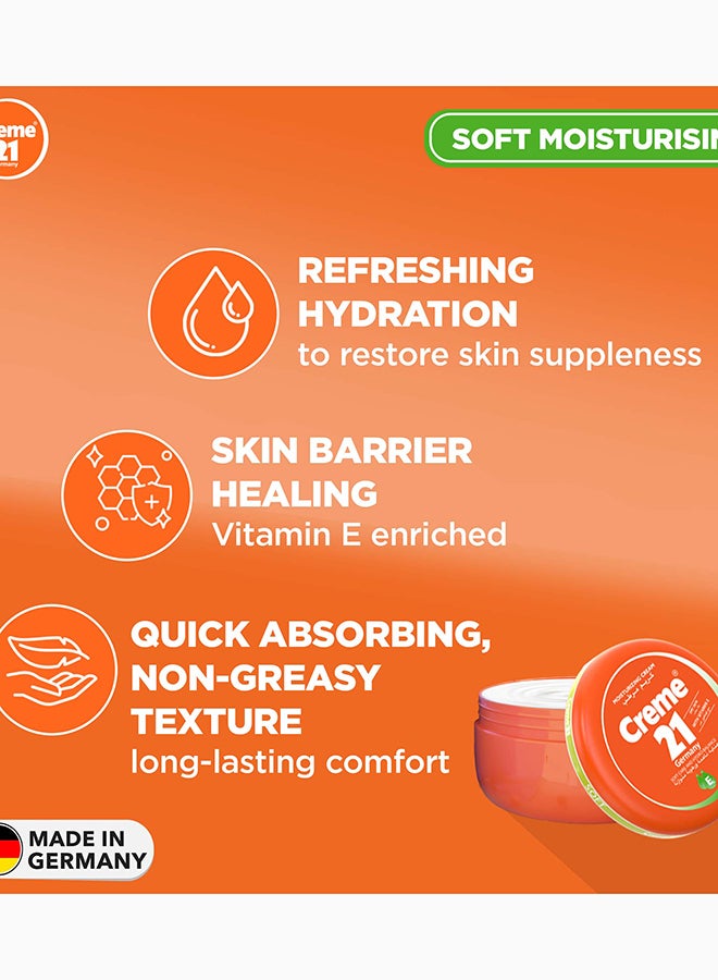 Creme 21 Soft Moisturizing Cream | Face, Body & Hand Moisturizer with Vitamin E | Soft Hydrating Formula for Daily Use | Non Sticky Finish | Suitable for Normal to Dry Skin | Made in Germany - Image 3