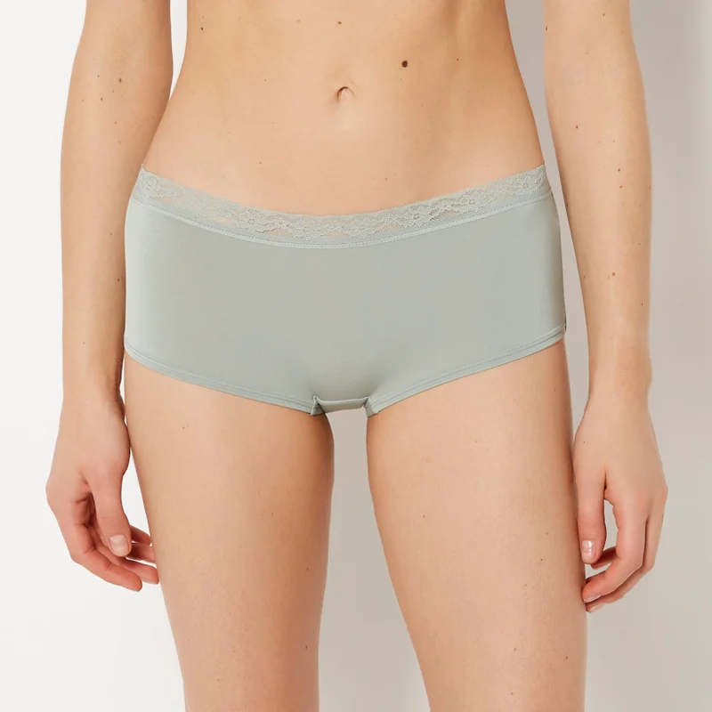 La Senza La Senza Ultrasoft Modal Boyshort Panty with Lace Trim
