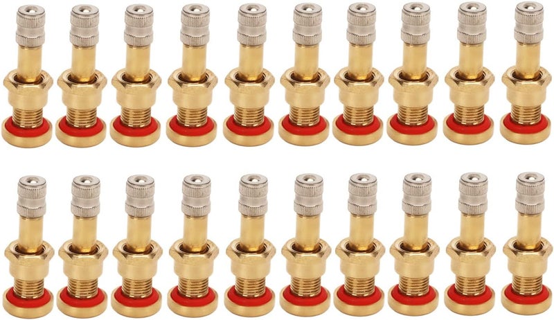 20Pcs Metal Tubeless Tire Valve Stem for Truck, High Hardness Scratch, Fit for 9.7mm Valve Hole, Ideal for Buses and Special Vehicles - Image 1