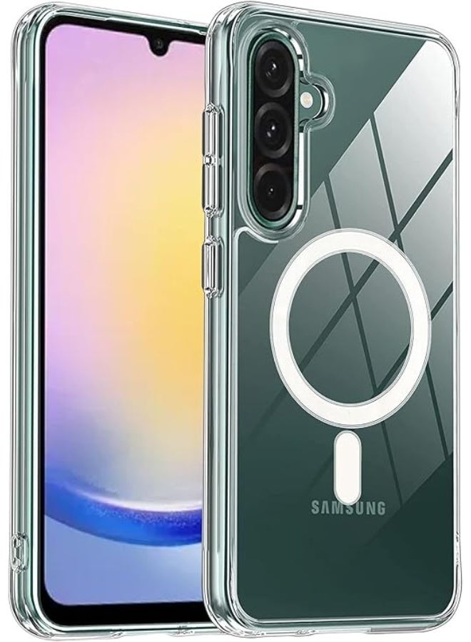 For Samsung Galaxy A36 5G & Galaxy A56 5G Clear Case, [MagSafe Compatible] [Strong Magnet] [Non-Yellowing] Slim Magnetic Bumper Phone Cover, Lightweight Shockproof Transparent Protective Case - Image 1
