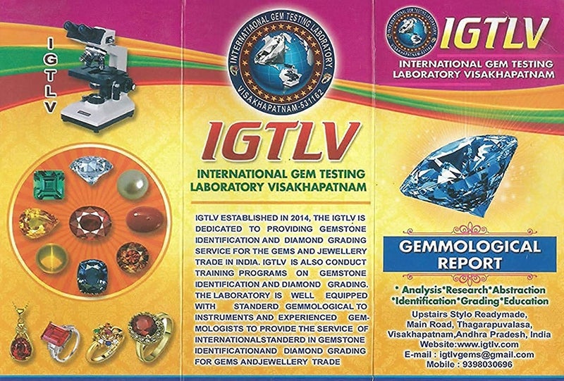 Bague Blue Sapphire Stone Original Natural Neelam Certified Precious Loose Gemstone Certified Stone - Image 2