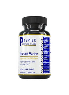 Premier Research Labs EPA DHA Marine Softgels - Omega 3 Fish Oil, EPA DHA Omega 3 Supplement, Fatty Acids for Women & Men, Natural - 90 Softgel Capsules - pzsku/ZD421172B1D8F17A8713BZ/45/_/1739882547/283c0591-1e7b-4c64-8296-b4d30444da67