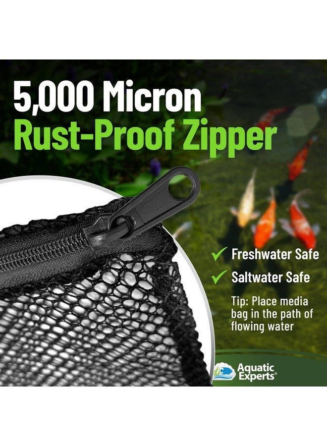 أكواتيك إكسبيرتس أكياس شبكية من Aquatic Experts لوسائط ترشيح الكرة الحيوية - مثالية لترشيح أحواض السمك والبرك، (عبوة واحدة 14 بوصة × 20 بوصة) - Image 5
