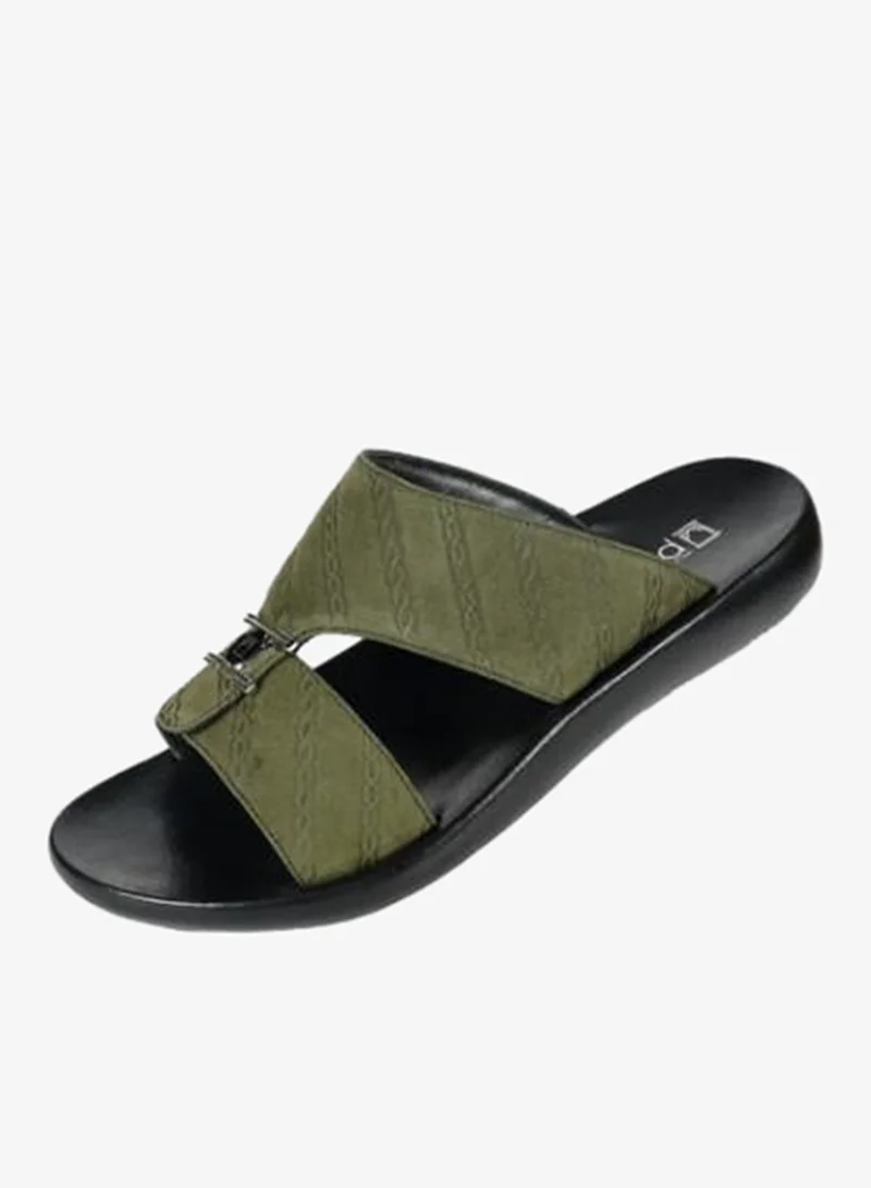 008-3550 Barjeel Mens Arabic Sandals 63071 Olive