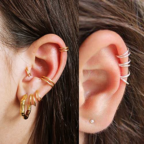Longita Cartilage Earring Cartilage Earrings for Women Helix Piercing Jewelry Tragus Earrings for Women Silver Cartilage Hoop Earring - Image 5