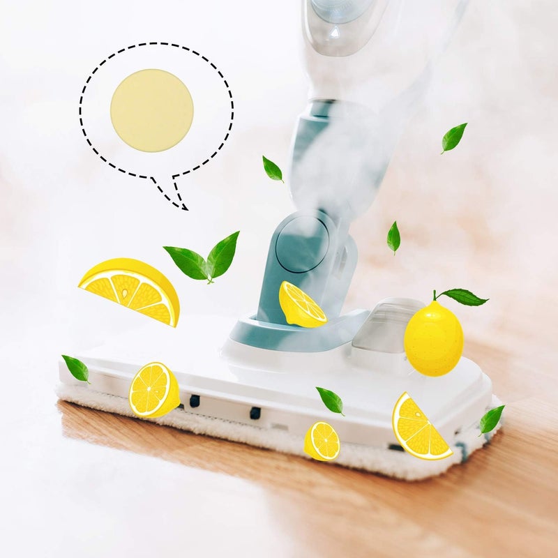 Blulu Blulu 24 Pack Replacement Steam Mop Scent Discs Steam Mop Fragrance Discs Pads Compatible with Bissell Powerfresh and Symphony Series Fits Model 1940 1806 and 1132 Lemon Fresh Fragrance  - Image 4