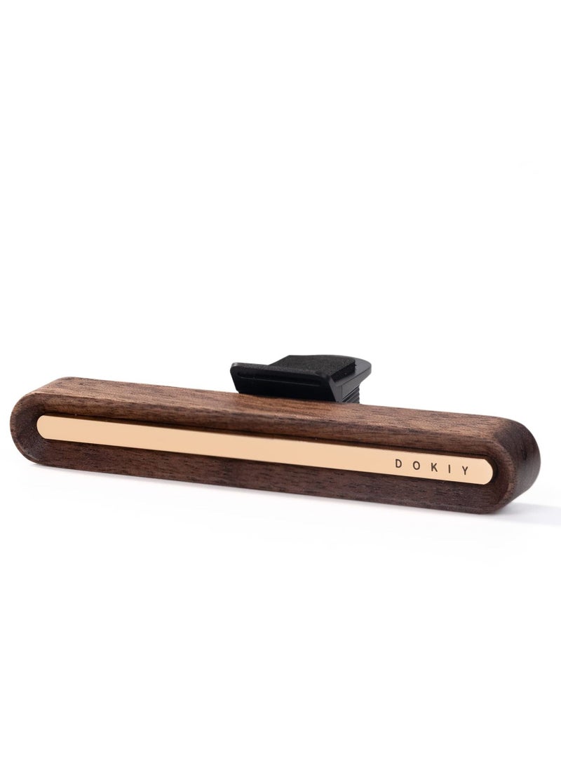 SYOSI Car Air Freshener Designed for Tesla Model 3, Y, Vent Clip Fragrance Diffuser, Aromatherapy Sticks Included(Wood Grain) - Image 1