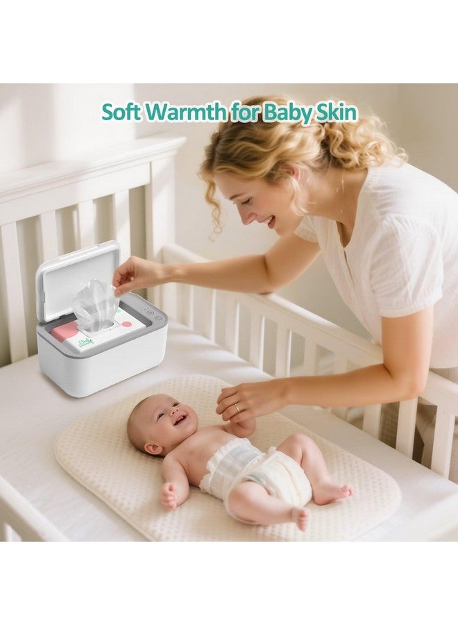 chefhandy Baby Wipe Warmer, Wipe Warmer and Baby Wet Wipes Dispenser, Smart Precise Temperature Control Large Capacity Evenly Overall Heating Silence, Wipes Warmer for Babies Portable Wipe Warmer (white) - Image 4
