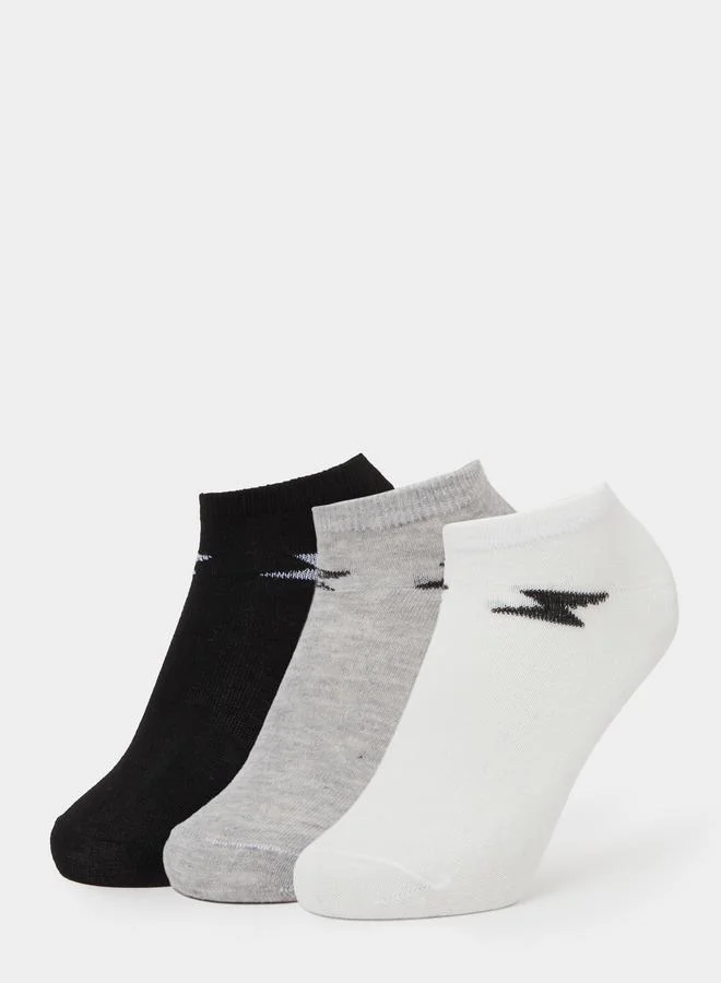 ستايلي Pack of 3 - Contrast Detail Ankle Socks