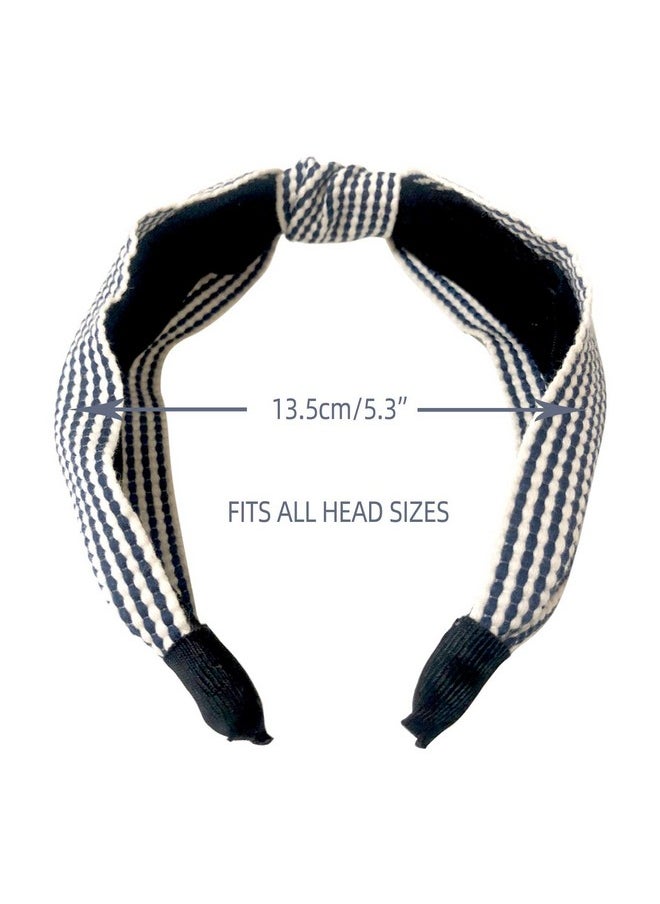 Jseng - 4Pc Handmade Braid Headband Cloth Cross Knot Elastic Hair Hoop Sweet Wide Hairband For Women Girls - Image 1