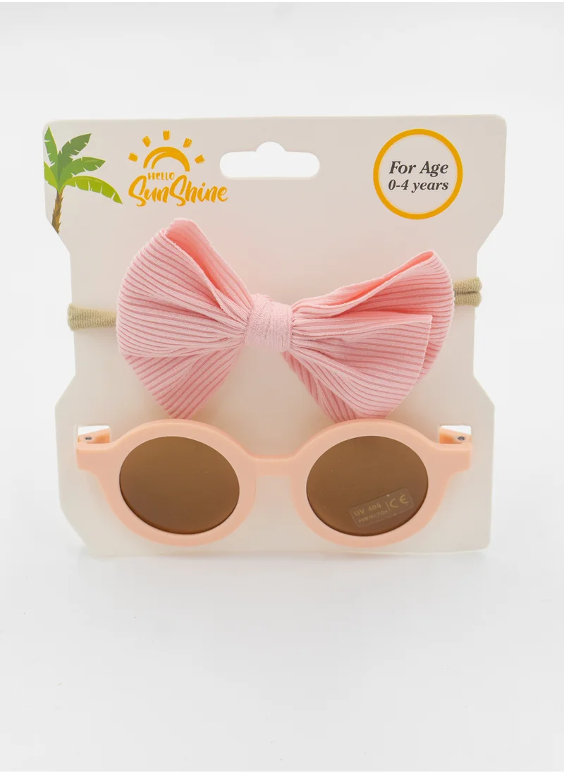 D'Daniela Glasses and Headband Set For Babies and Girls Pink Colour